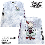 CROWS×WORST TEE L/S T-SHIRT DEATH RABBIT クローズ ワースト 武装戦線 デスラビット 天竺 長袖Tシャツ ロンTEE crlt-2502