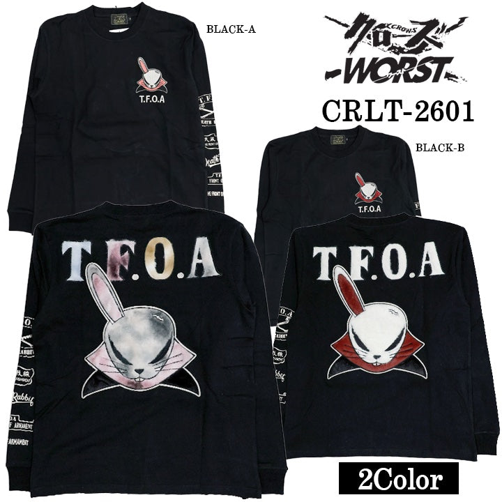 CROWS×WORST TEE L/S T-SHIRT DEATH RABBIT クローズ ワースト 武装