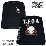 CROWS×WORST TEE L/S T-SHIRT DEATH RABBIT クローズ ワースト 武装戦線 デスラビット 天竺 長袖Tシャツ ロンTEE crlt-2601