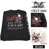 CROWS×WORST TEE L/S T-SHIRT DEATH RABBIT クローズ ワースト 武装戦線 デスラビット 天竺 長袖Tシャツ ロンTEE crlt-2602