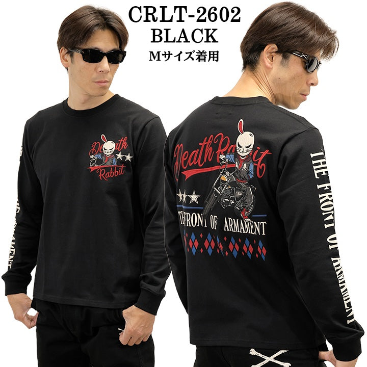 CROWS×WORST TEE L/S T-SHIRT DEATH RABBIT クローズ ワースト 武装戦線 デスラビット 天竺 長袖Tシャツ ロンTEE crlt-2602