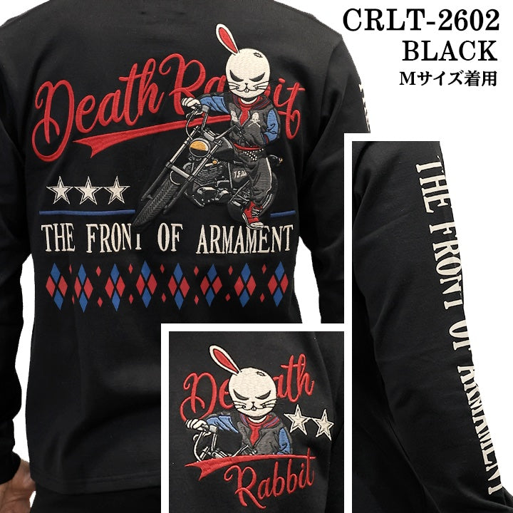 CROWS×WORST TEE L/S T-SHIRT DEATH RABBIT クローズ ワースト 武装戦線 デスラビット 天竺 長袖Tシャツ ロンTEE crlt-2602