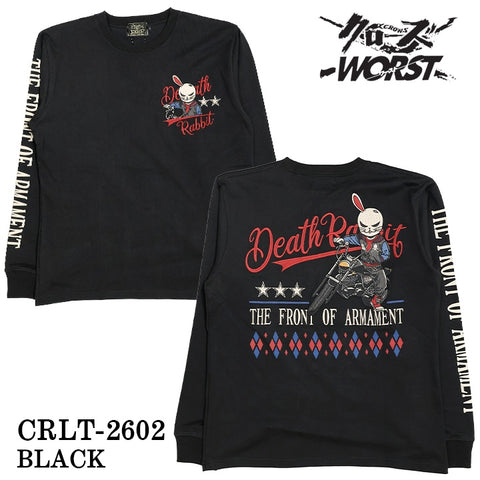 CROWS×WORST TEE L/S T-SHIRT DEATH RABBIT クローズ ワースト 武装