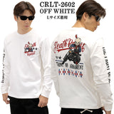 CROWS×WORST TEE L/S T-SHIRT DEATH RABBIT クローズ ワースト 武装戦線 デスラビット 天竺 長袖Tシャツ ロンTEE crlt-2602