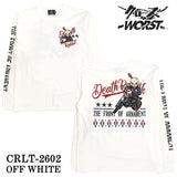 CROWS×WORST TEE L/S T-SHIRT DEATH RABBIT クローズ ワースト 武装戦線 デスラビット 天竺 長袖Tシャツ ロンTEE crlt-2602
