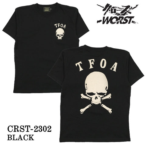 CROWS×WORST クローズ ワースト 武装戦線 天竺半袖Tシャツ crst-2302