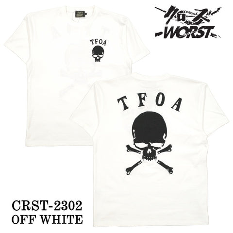 CROWS×WORST クローズ ワースト 武装戦線 天竺半袖Tシャツ crst-2302