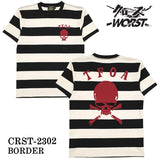 CROWS×WORST クローズ ワースト 武装戦線 天竺半袖Tシャツ crst-2302