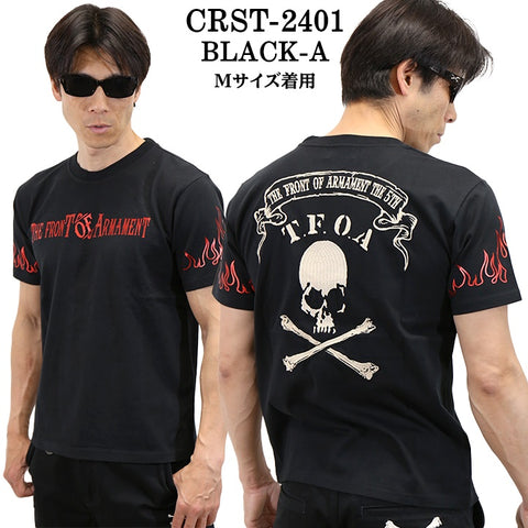 CROWS×WORST クローズ ワースト 武装戦線 天竺半袖Tシャツ crst-2401