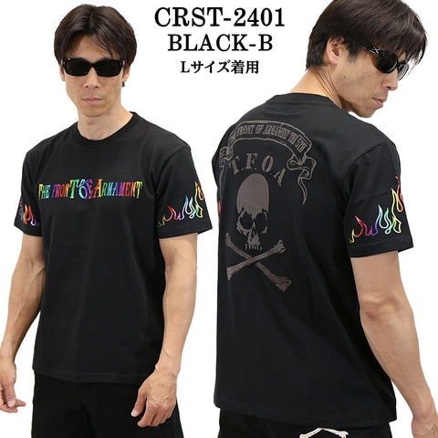 CROWS×WORST クローズ ワースト 武装戦線 天竺半袖Tシャツ crst-2401