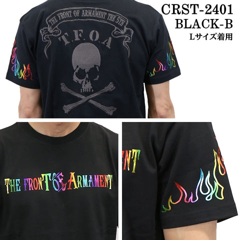 CROWS×WORST クローズ ワースト 武装戦線 天竺半袖Tシャツ crst-2401