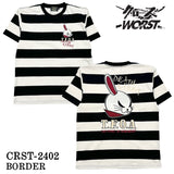 CROWS×WORST クローズ ワースト 武装戦線 天竺半袖Tシャツ crst-2402