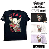 CROWS×WORST クローズ ワースト 武装戦線 天竺半袖Tシャツ crst-2403