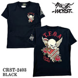 CROWS×WORST クローズ ワースト 武装戦線 天竺半袖Tシャツ crst-2403