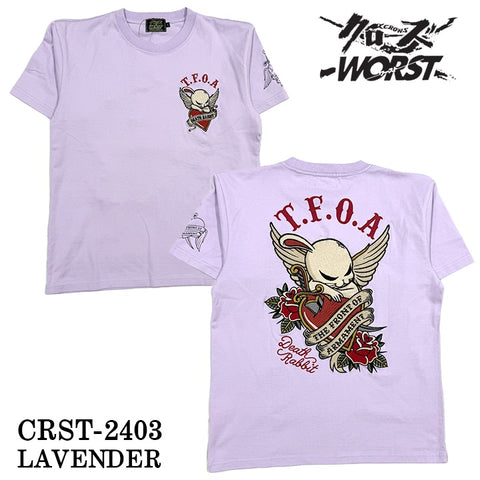 CROWS×WORST クローズ ワースト 武装戦線 天竺半袖Tシャツ crst-2403