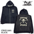 CROWS×WORST クローズ ワースト 武装戦線 裏毛 F/Zパーカー crsz-2401