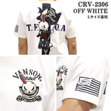 VANSON×CROWS×WORST バンソン クローズ ワースト 武装戦線 コラボ Tee 天竺 半袖Tシャツ デスラビット crv-2306