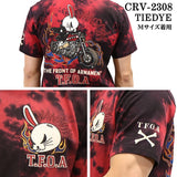 VANSON×CROWS×WORST バンソン クローズ ワースト 武装戦線 コラボ Tee 天竺 半袖Tシャツ デスラビット crv-2308