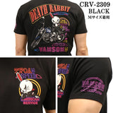 VANSON×CROWS×WORST バンソン クローズ ワースト 武装戦線 コラボ Tee 天竺 半袖Tシャツ デスラビット crv-2309