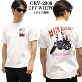 VANSON×CROWS×WORST バンソン クローズ ワースト 武装戦線 コラボ Tee 天竺 半袖Tシャツ デスラビット crv-2309