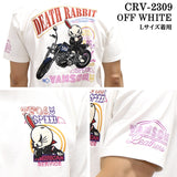 VANSON×CROWS×WORST バンソン クローズ ワースト 武装戦線 コラボ Tee 天竺 半袖Tシャツ デスラビット crv-2309