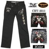 VANSON×CROWS×WORST バンソン 武装戦線 コラボ デニムパンツ デスラビット crv-2311