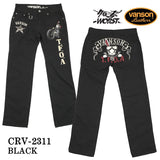 VANSON×CROWS×WORST バンソン 武装戦線 コラボ デニムパンツ デスラビット crv-2311