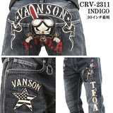 VANSON×CROWS×WORST バンソン 武装戦線 コラボ デニムパンツ デスラビット crv-2311