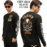 VANSON×CROWS×WORST バンソン クローズ ワースト 武装戦線 コラボ 天竺長袖Tシャツ ロンT デスラビット crv-2313