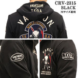 VANSON×CROWS×WORST バンソン 武装戦線 デスラビット 裏毛 ZIPパーカー crv-2315