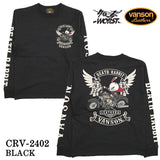 VANSON×CROWS×WORST バンソン クローズ ワースト 武装戦線 コラボ 天竺長袖Tシャツ ロンT crv-2402