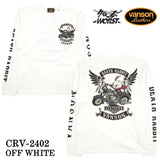 VANSON×CROWS×WORST バンソン クローズ ワースト 武装戦線 コラボ 天竺長袖Tシャツ ロンT crv-2402