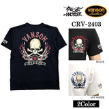 VANSON×CROWS×WORST バンソン クローズ ワースト 武装戦線 コラボ Tee 天竺 半袖Tシャツ デスラビット crv-2403