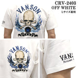 VANSON×CROWS×WORST バンソン クローズ ワースト 武装戦線 コラボ Tee 天竺 半袖Tシャツ デスラビット crv-2403