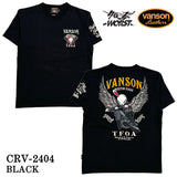 VANSON×CROWS×WORST バンソン クローズ ワースト 武装戦線 コラボ Tee 天竺 半袖Tシャツ デスラビット crv-2404