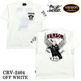 VANSON×CROWS×WORST バンソン クローズ ワースト 武装戦線 コラボ Tee 天竺 半袖Tシャツ デスラビット crv-2404