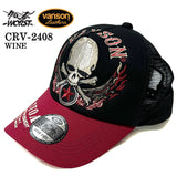 VANSON×CROWS×WORST バンソン 武装戦線 コラボ ツイルメッシュキャップ 帽子 crv-2408