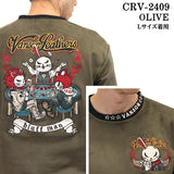 VANSON×CROWS×WORST バンソン クローズ ワースト 武装戦線 コラボ 起毛プレーティング プルオーバー 長袖Tシャツ ロンT crv-2409