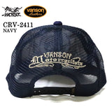 VANSON×CROWS×WORST バンソン 武装戦線 コラボ ツイルメッシュキャップ 帽子 crv-2411