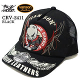 VANSON×CROWS×WORST バンソン 武装戦線 コラボ ツイルメッシュキャップ 帽子 crv-2411