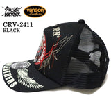 VANSON×CROWS×WORST バンソン 武装戦線 コラボ ツイルメッシュキャップ 帽子 crv-2411