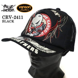 VANSON×CROWS×WORST バンソン 武装戦線 コラボ ツイルメッシュキャップ 帽子 crv-2411