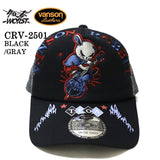 VANSON×CROWS×WORST バンソン 武装戦線 コラボ ツイルメッシュキャップ 帽子 crv-2501