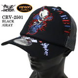 VANSON×CROWS×WORST バンソン 武装戦線 コラボ ツイルメッシュキャップ 帽子 crv-2501