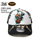 VANSON×CROWS×WORST バンソン 武装戦線 コラボ ツイルメッシュキャップ 帽子 crv-2501