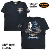 VANSON×CROWS×WORST バンソン クローズ ワースト 武装戦線 コラボ Tee 天竺 半袖Tシャツ デスラビット crv-2503