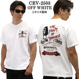 VANSON×CROWS×WORST バンソン クローズ ワースト 武装戦線 コラボ Tee 天竺 半袖Tシャツ デスラビット crv-2503