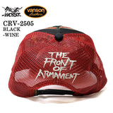 VANSON×CROWS×WORST バンソン 武装戦線 コラボ ツイルメッシュキャップ 帽子 crv-2505
