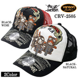 VANSON×CROWS×WORST バンソン 武装戦線 コラボ ツイルメッシュキャップ 帽子 crv-2505