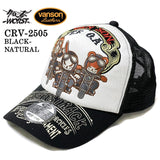 VANSON×CROWS×WORST バンソン 武装戦線 コラボ ツイルメッシュキャップ 帽子 crv-2505